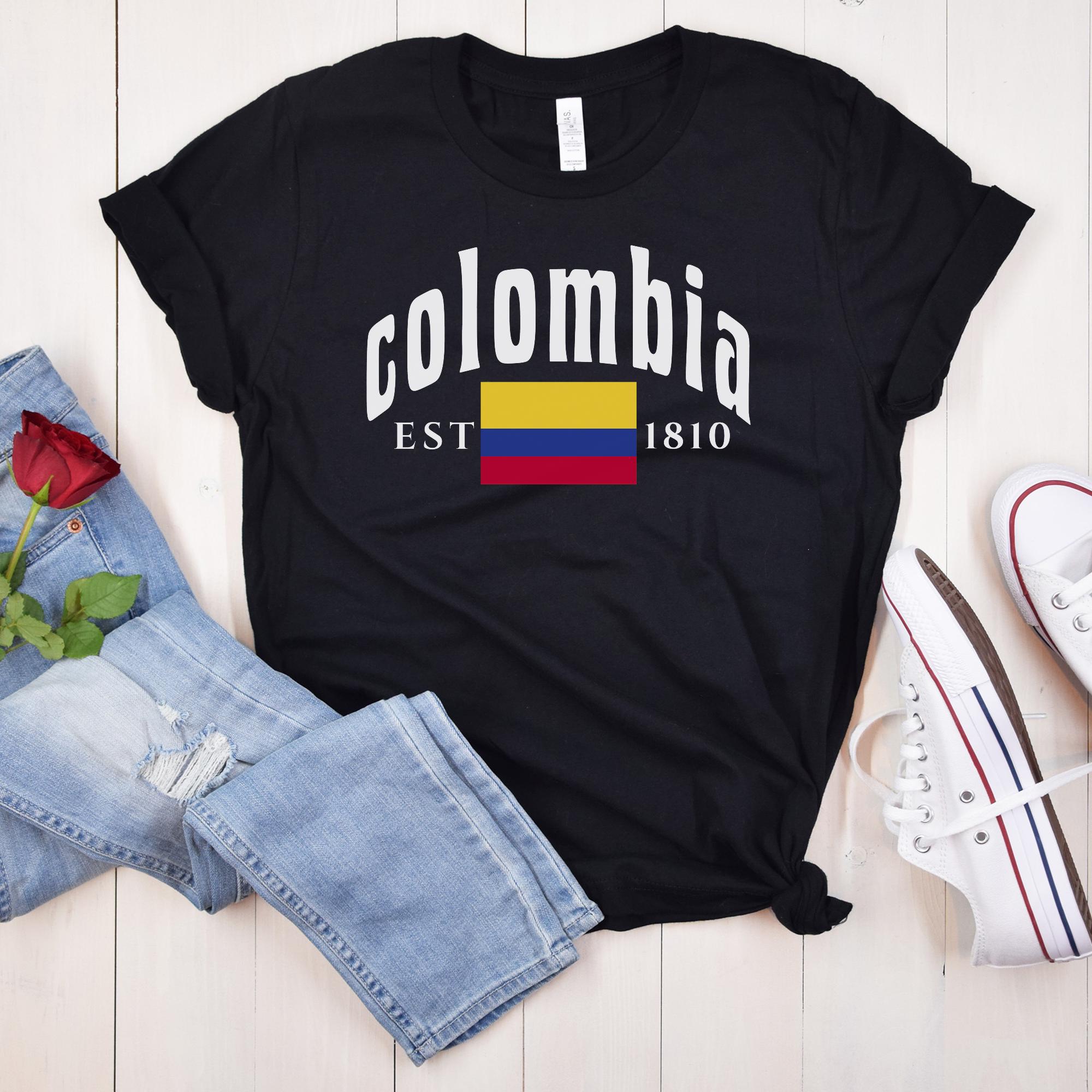 Colombia Est. 1810 • Flag & Text PNG • Instant Download