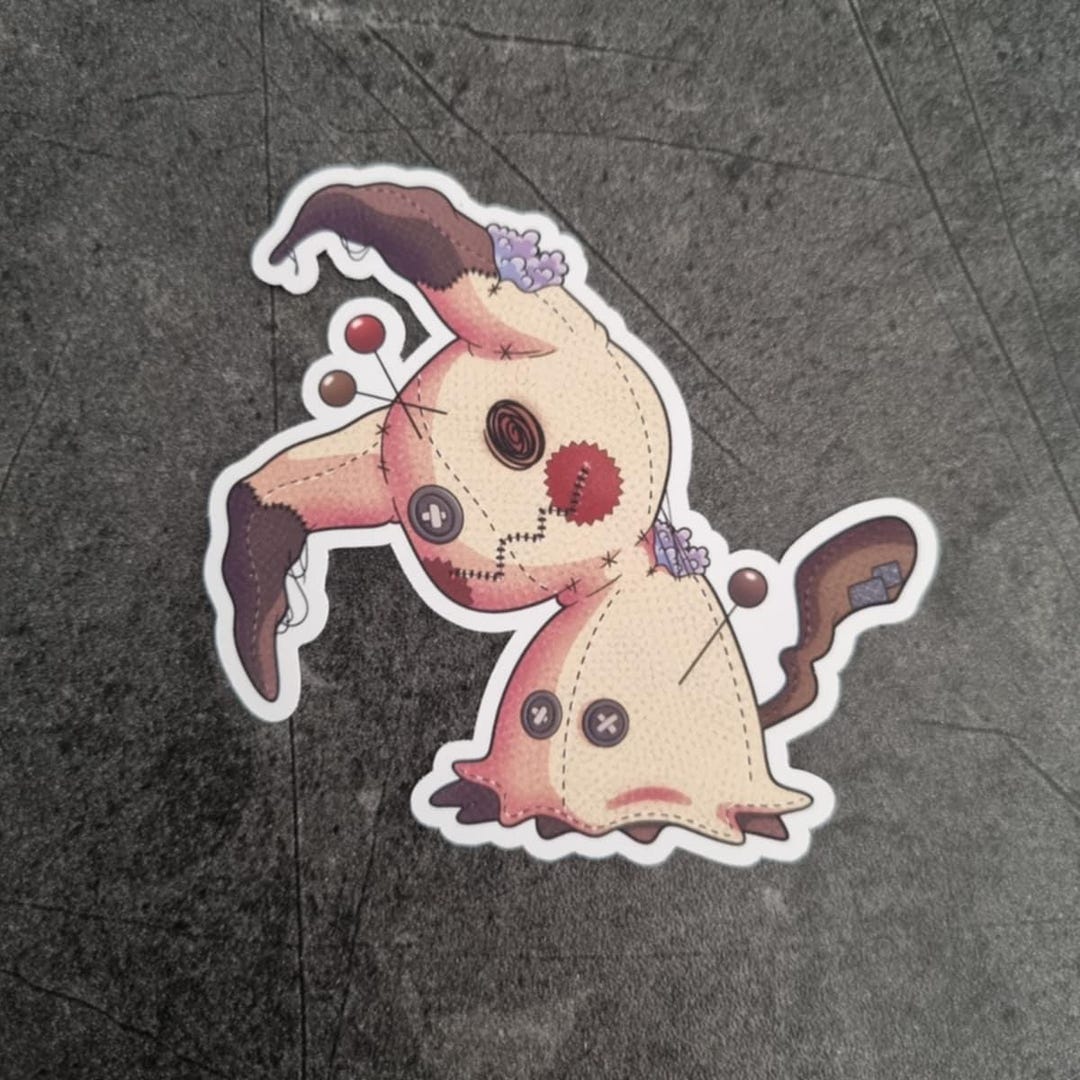 Voodoo Mimikyu -vinyl Sticker -horror -pokémon - Etsy