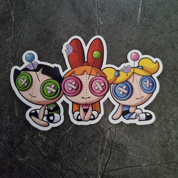 Voodoo Power Puff Girls -Vinyl sticker -Horror -Nickelodeon