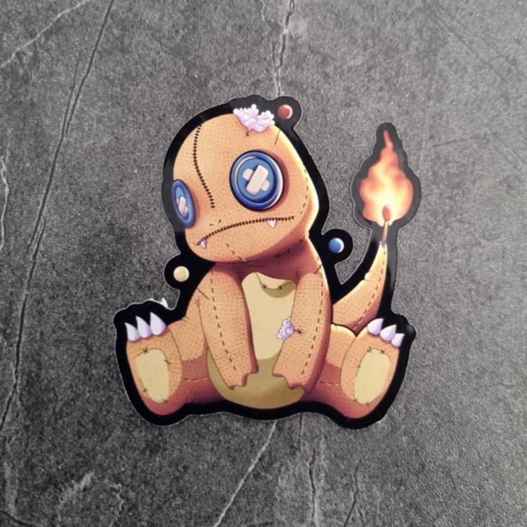 Voodoo Charmander -vinyl Sticker -horror -pokémon - Etsy