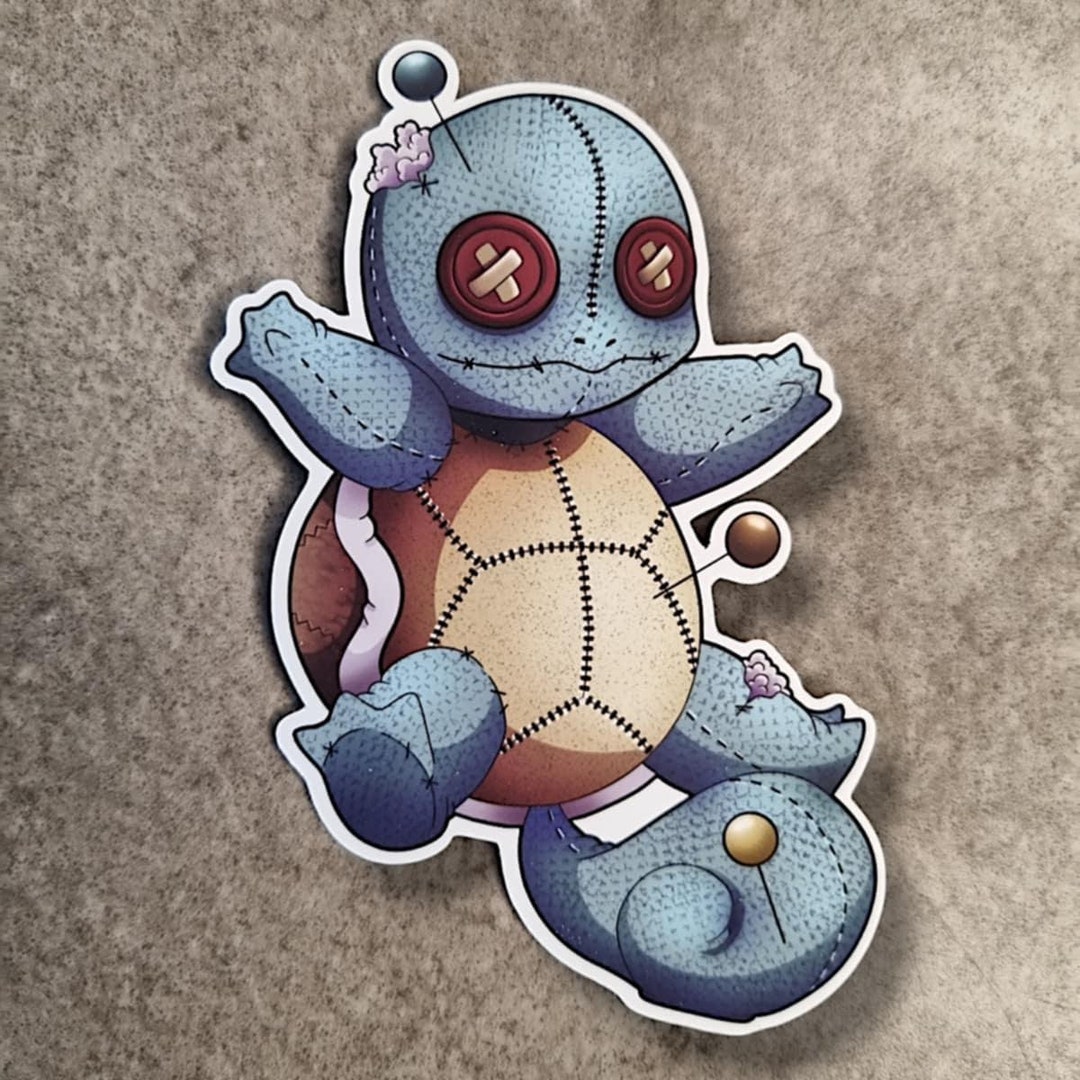 Voodoo Squirtle vinyl Sticker horror pokémon - Etsy