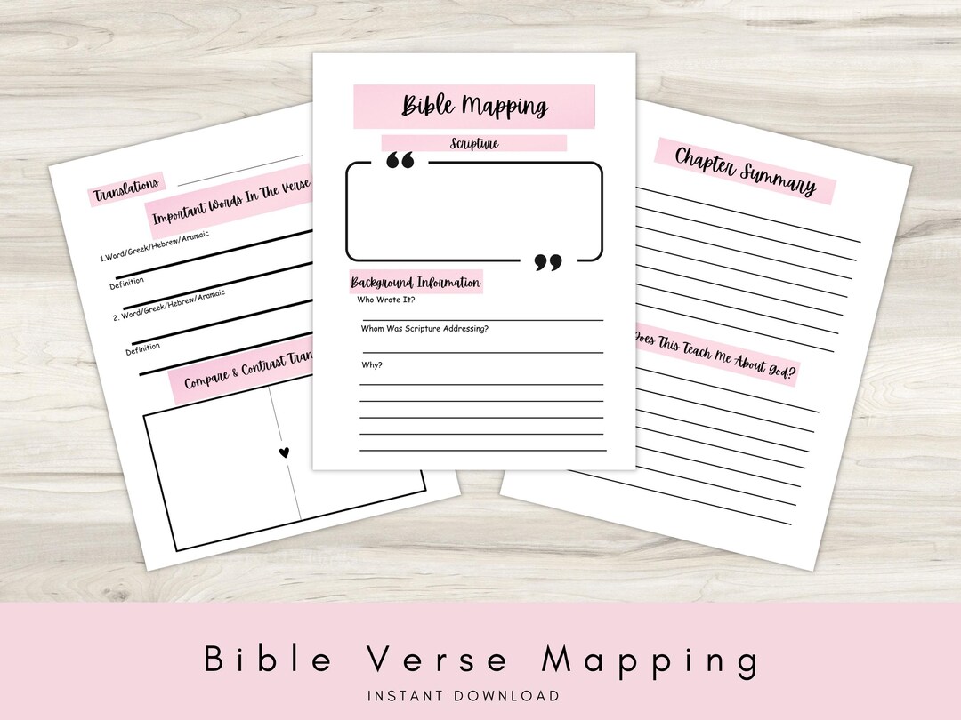Bible Verse Mapping | Daily Devotional | Verse Mapping | Bible Study ...