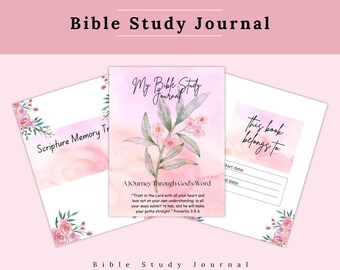 Bible Study Journal | Soap bible study | Devotional Journal | Daily Gratitude | Bible Study Guide | Bible Study Template | Devotional