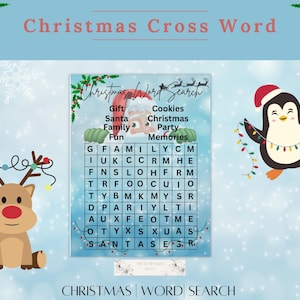 Christmas Crossword | Crossword Puzzle | Word Search | Office Party Games