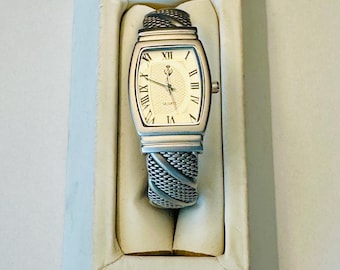 Silver Cuff Quartz Ladies Watch