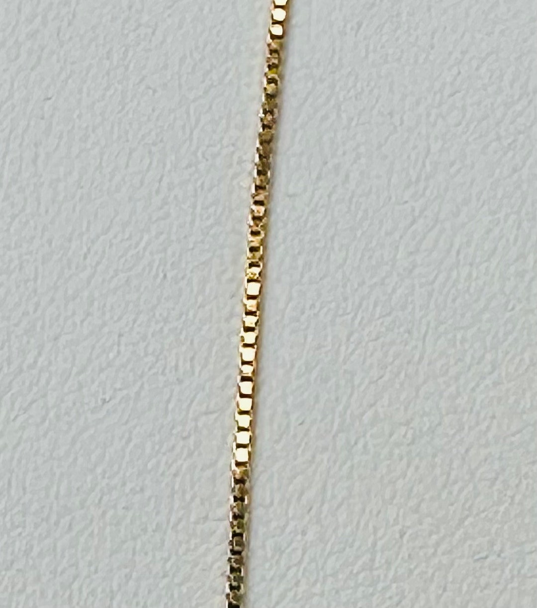 14k Yellow Gold 18 Inch Box Chain Necklace - Etsy