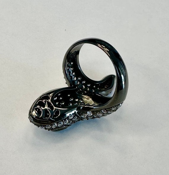 Sterling Silver Snake Ring Size 7 - image 4