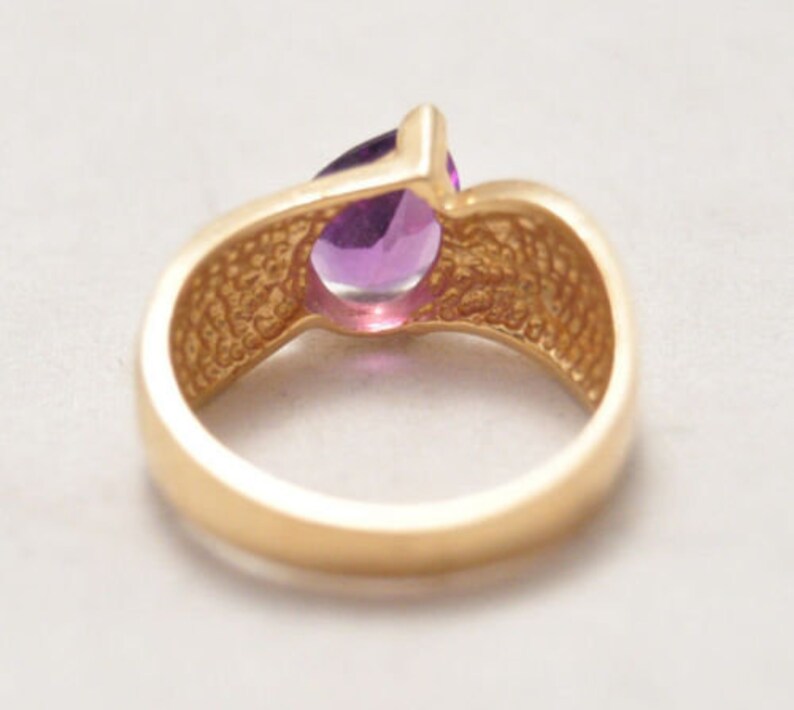 10k Gold Amethyst Ring Size 7