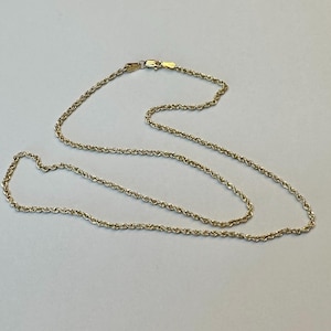 14k Yellow Gold 18 Inch Chain Necklace