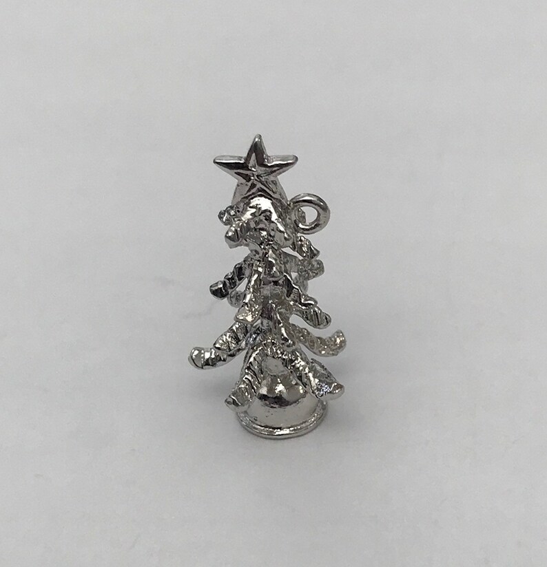 Vintage Sterling Silver Christmas Tree Charm