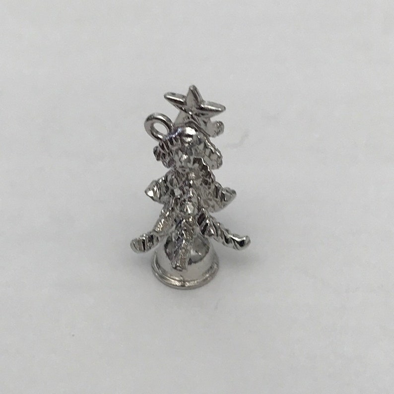 Vintage Sterling Silver Christmas Tree Charm