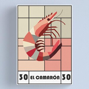 The Shrimp - Digital Illustration Inspired by the Mexican Lottery