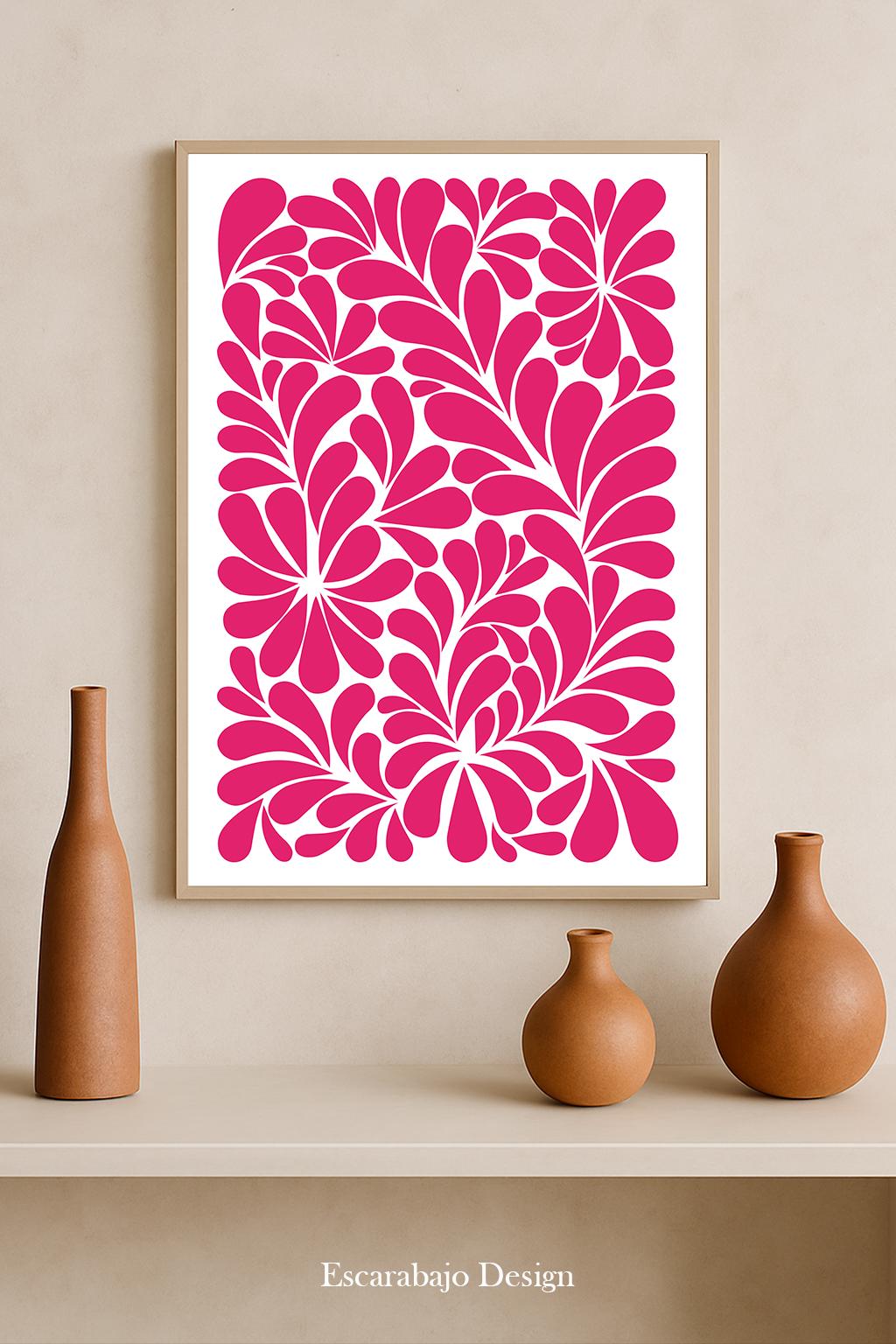 Talavera Art Print – Modern Mexican Pattern / Mexican Pattern Wall Art – Decorative Print | Beetle Design | Talavera Poblana Decor