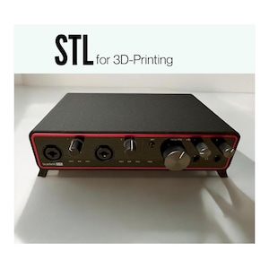 Stl Focusrite Scarlett 8i6 3 Gen ホルダー ケーブル管理テーブル スタンド 3D プリント ファイル デジタル ダウンロード