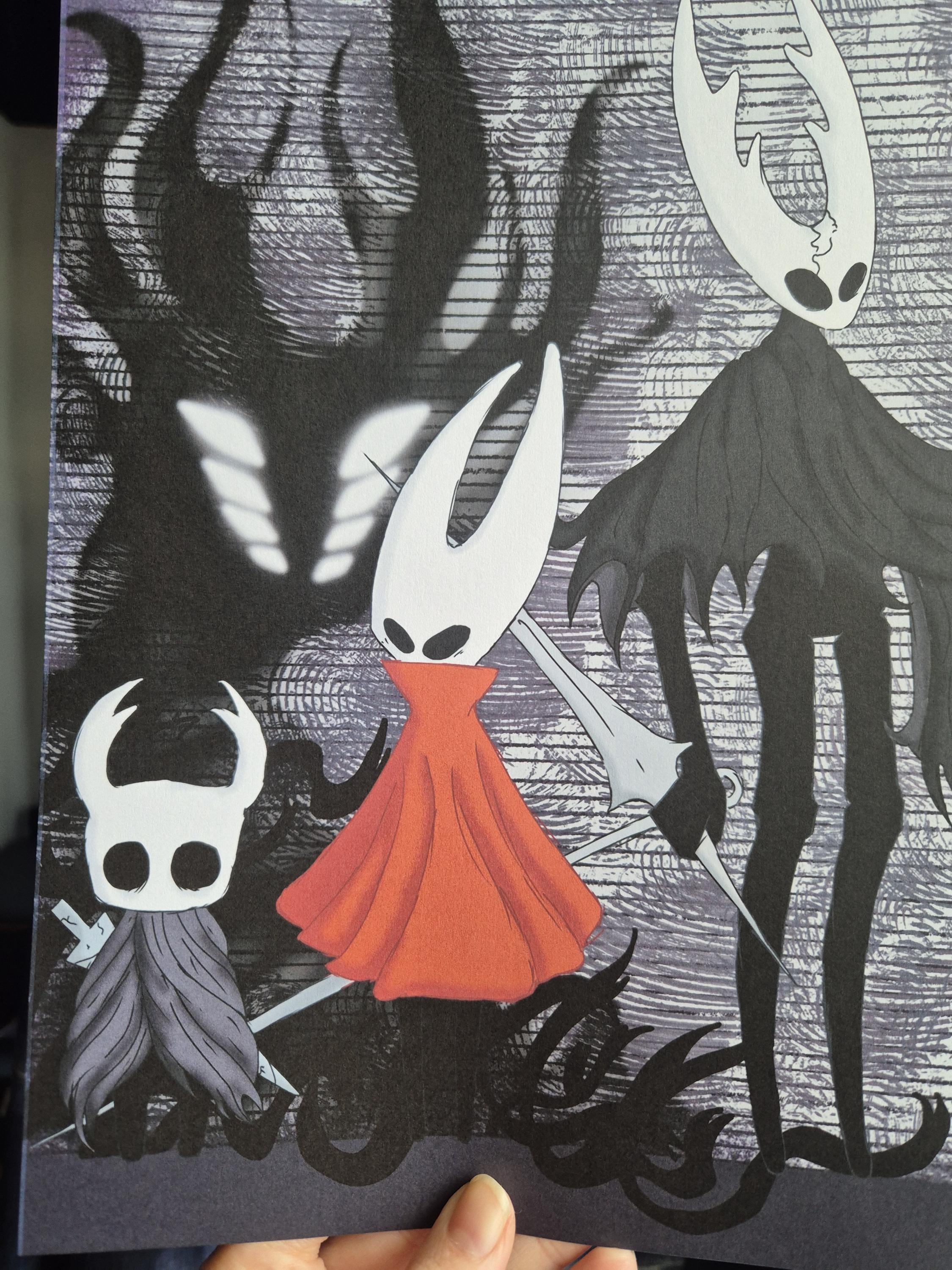 Hollow Knight Fanart Print: Hand Drawn Art - A4 A5 Size Print - Etsy