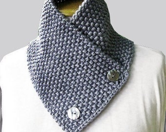 Knitting Pattern for knit scarf  cowl or neckwarmer  n9