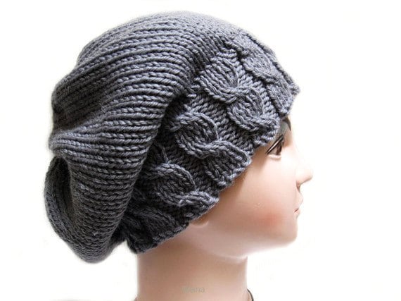 Knitting Hat Pattern Beanie Beret: Knit Pattern in PDF N21
