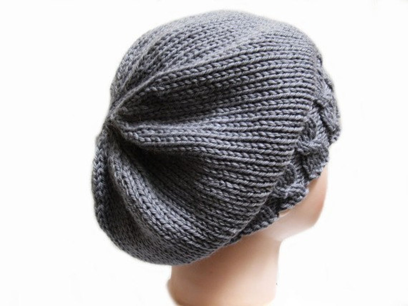 Knitting Hat Pattern Beanie Beret Knit Pattern in PDF N21 Etsy