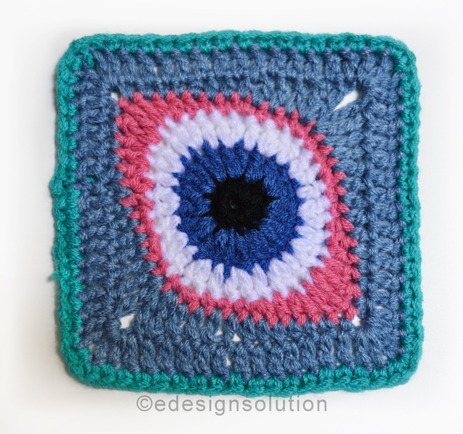 Granny's Eye Granny Square Crochet Pattern N127 Etsy