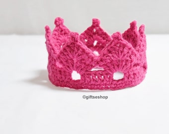 Crochet Crown Pattern-Tiara Headband- Crown Headband- Crown Pattern- Crochet Baby Crown Pattern n50