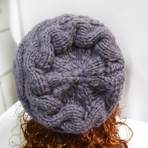 Knitting Pattern Hat Slouchy, PDF Knit Hat Pattern N39-1 image 3