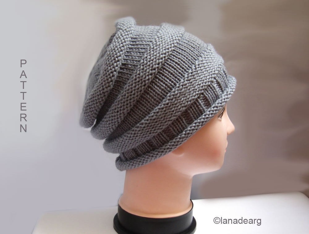 Knitting Pattern Hat Slouchy N 23 in PDF - Etsy