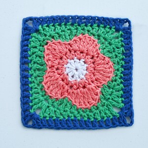 Crochet Flower Granny Square PDF Pattern / Floral Granny Square / Bloom Burst Square Crochet Pattern / Crochet Granny Square Flower Bag n141