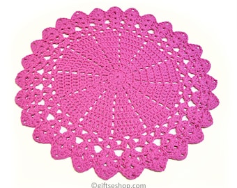 Crochet Placemats- Crochet Doily Pattern, Coaster, Round Doily Set, Dining Table Mat digital PDF No111