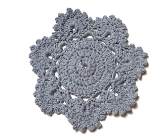 Crochet Coaster Pattern- Round Glass Cup Cotton Round Coaster Doily Crochet Pattern no103