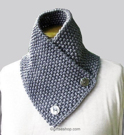 Knitting Pattern for Knit Scarf Cowl or Neckwarmer N9 - Etsy
