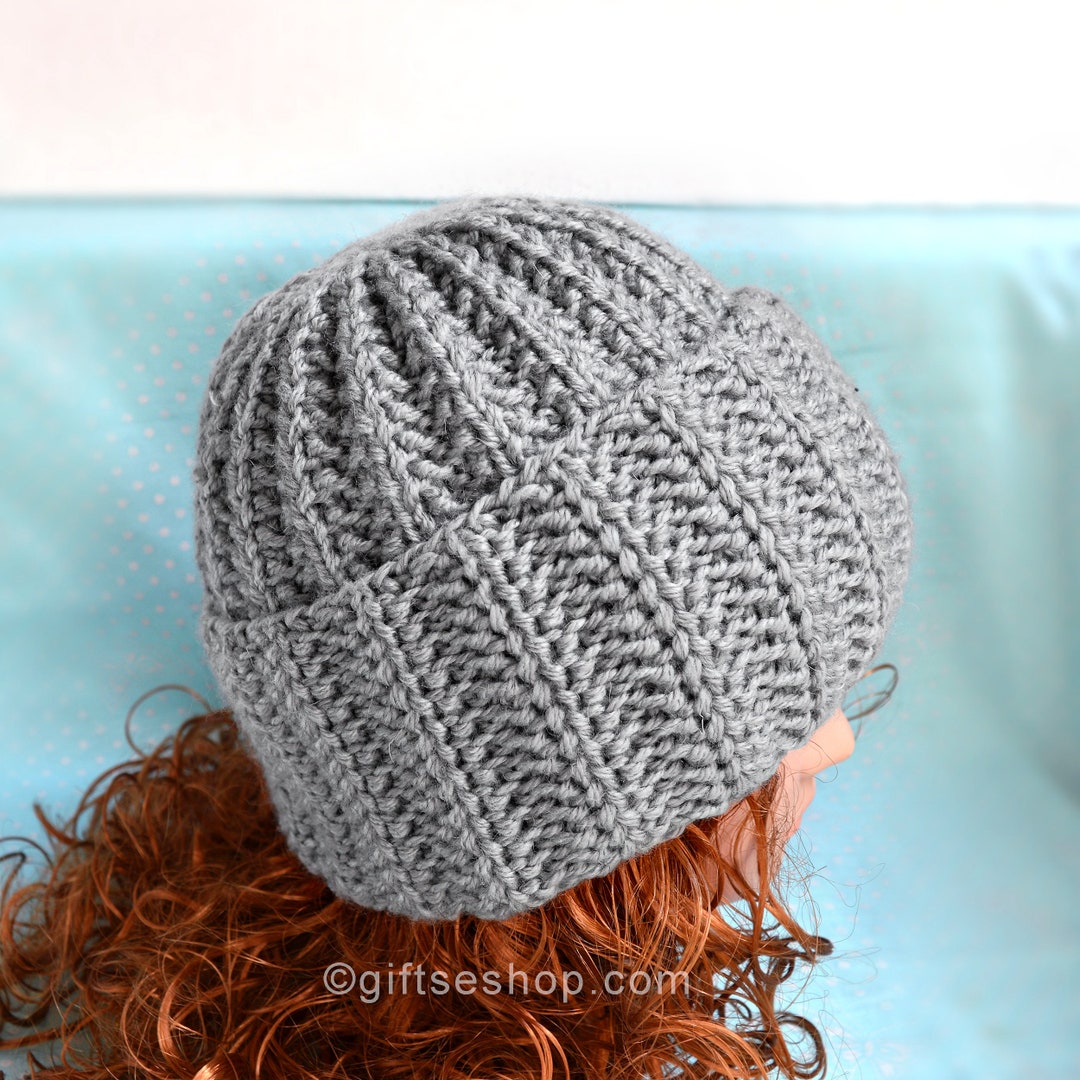 Instant Download Knitting Pattern - Knit Hat Knitting