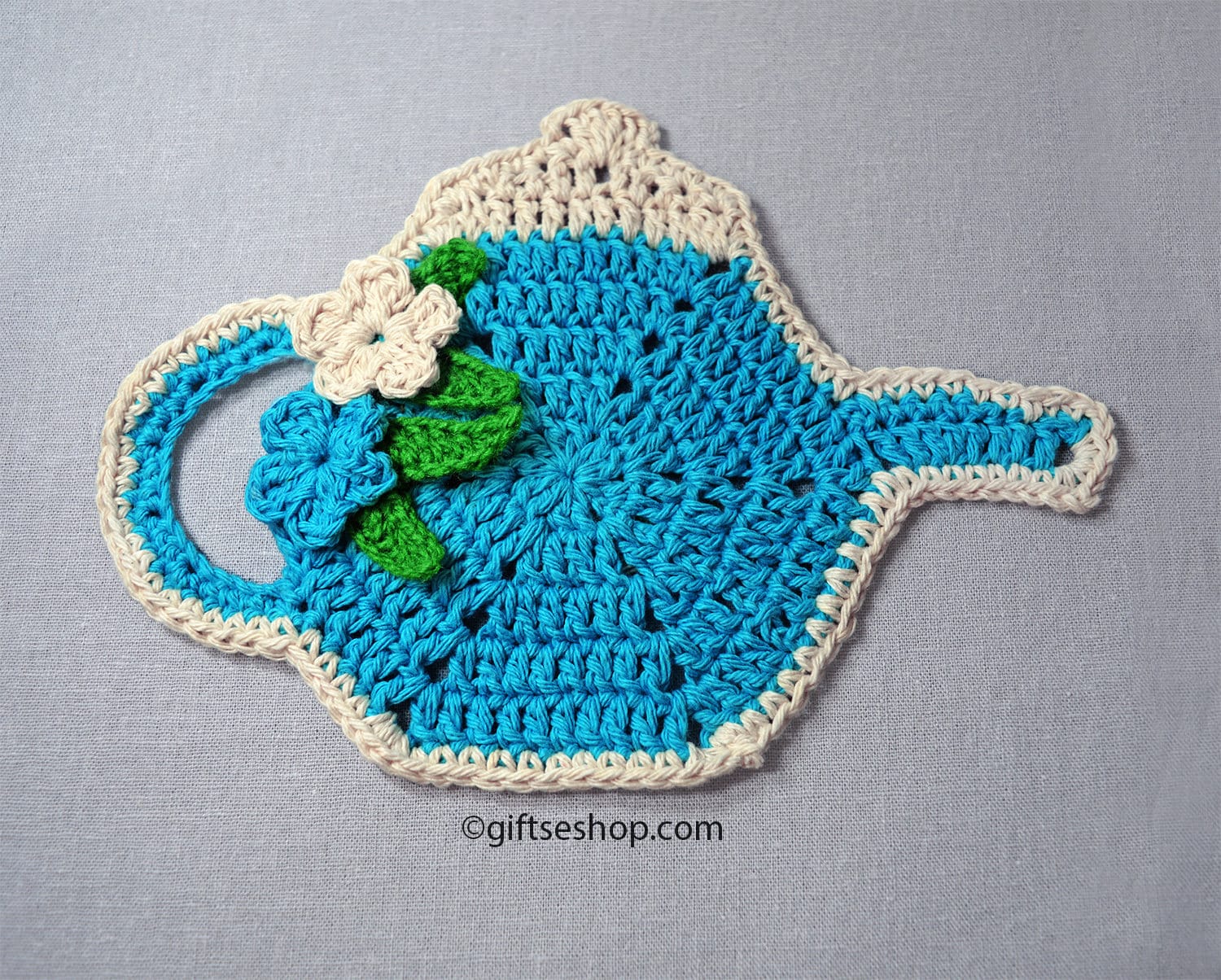 Crochet Teapot Coaster Pattern Tea Coaster Kitchen Table Etsy