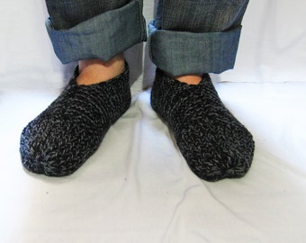 Patron de chaussons faciles à tricoter pour hommes — Chaussettes chaussons n48