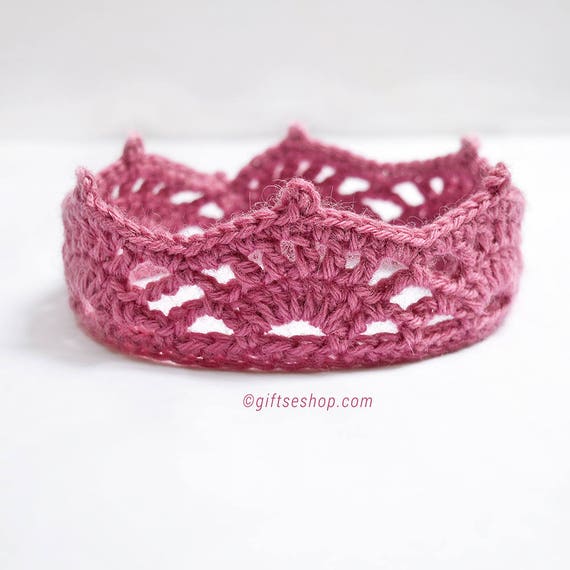 Crochet baby crown pattern sale