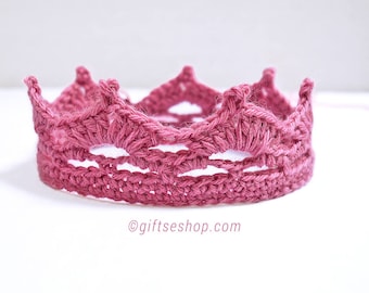 Crochet Pattern - Crochet Baby Crown Pattern - Tiara Crochet Pattern - Baby Girl Princess Costume –- Photo Prop no87