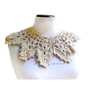 かぎ針編みの襟のパターン ボヘミアンレースの襟のパターン / ウェディングブライダルプロムアクセサリー N61