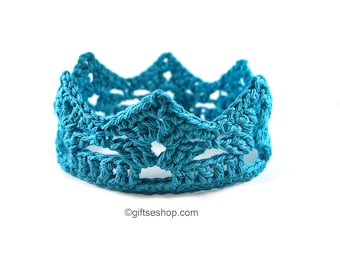 Crochet Crown Pattern- Crochet Baby Crown Tiara all sizes  no95