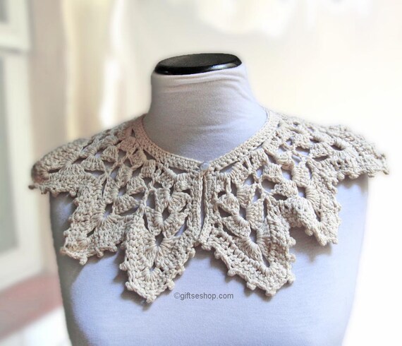 Crochet Collar Pattern Boho Lace Collar Pattern /wedding