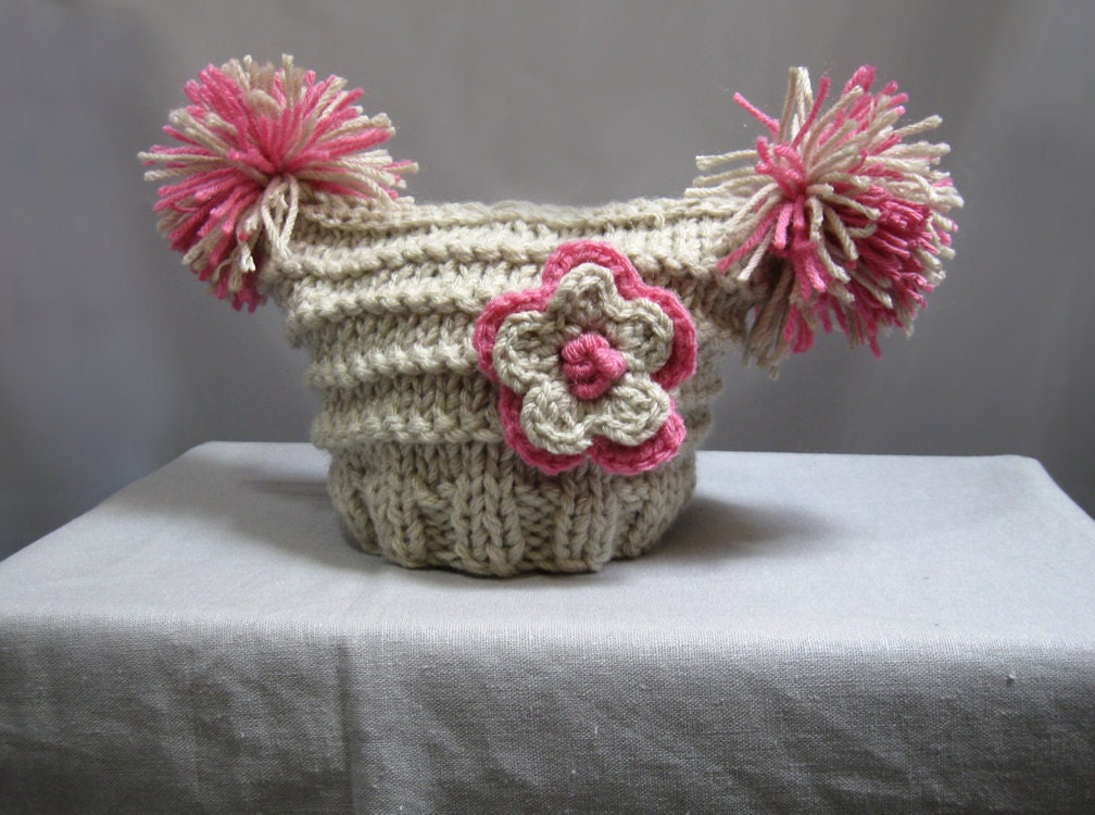 Knitted Newborn Baby Hat Pattern 0 3 monthand and Baby Hat Etsy