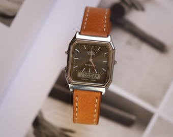 VERY RARE Vintage 1980s Casio W-600 Solar Diver Watch, Made in