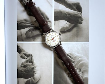 Relógio Sturmanskie Gagarin — Relógio Espacial Soviético Vintage 30 mm (1,18”) | Presente Raro, Item de Colecionador Histórico