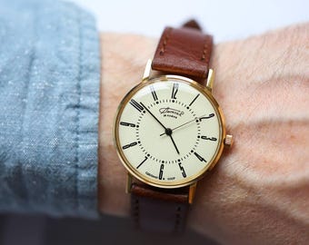 Rare 1970 Vympel USSR Dress Watch: Slim Mechanical Kirova Classic