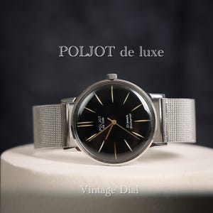 Relógio vintage colecionável POLJOT de luxe com mecanismo confiável 2209su | Relógios para homens | Pulseira de metal de aço inoxidável | Presente para homens