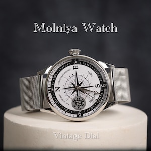 Rare vintage men watch Molniya 1977s. Mechanical watch, watches for men, Christmas gift