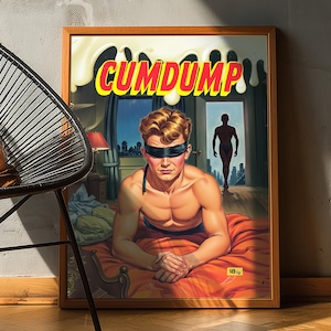 Cumdump | Vintage Gay Poster | Retro Queer Print