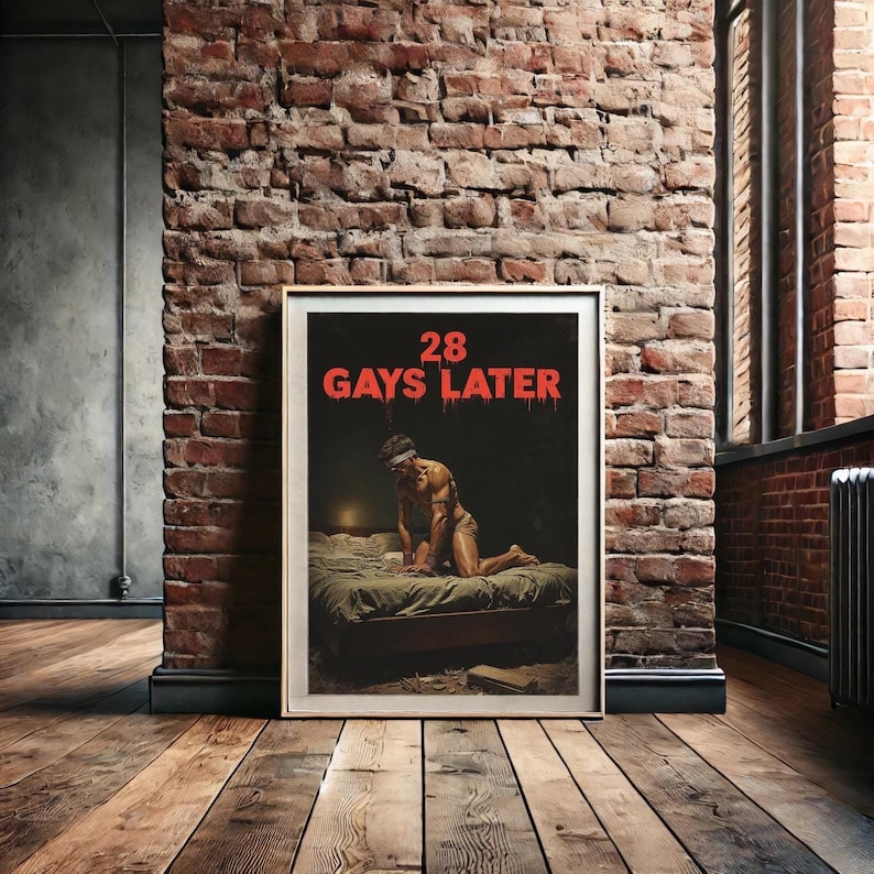 28-gays-later-horror-movie-poster-homoerotic-art-print-etsy