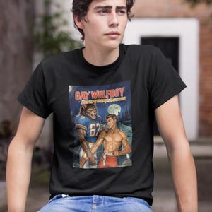 Gay Wolfboy T-shirt: Vintage Queer Pop Art Horror T-shirt