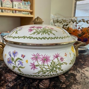 Lincoware Floral Enamel Dutch Oven