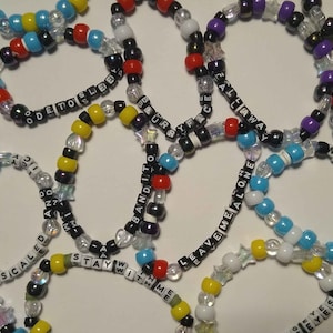 Twenty One Pilots inspired Beaded Friendship Bracelets