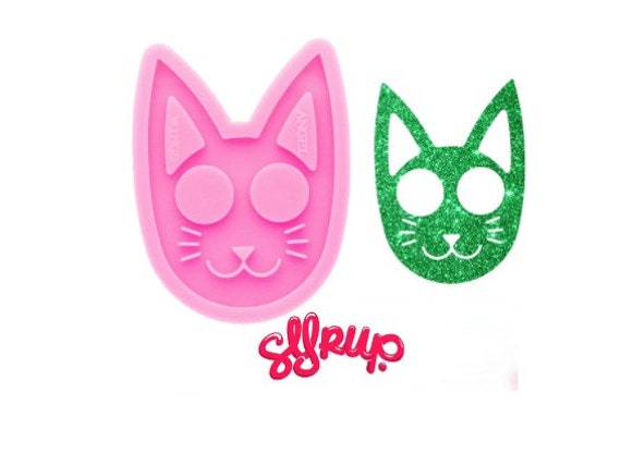 Syrupy Sweet Self Defense Kitty Head Shiny Silicone Epoxy Etsy Syrupy Sweet Self Defense Kitty Head Shiny Silicone Epoxy Etsy